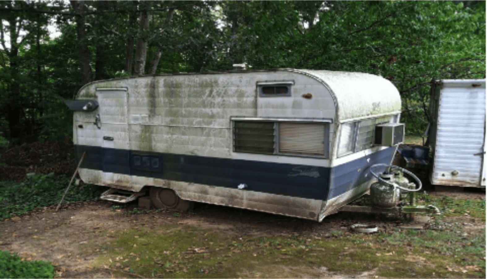 He uncovered a 63-year-old caravan in his grandparents’ locked garage.