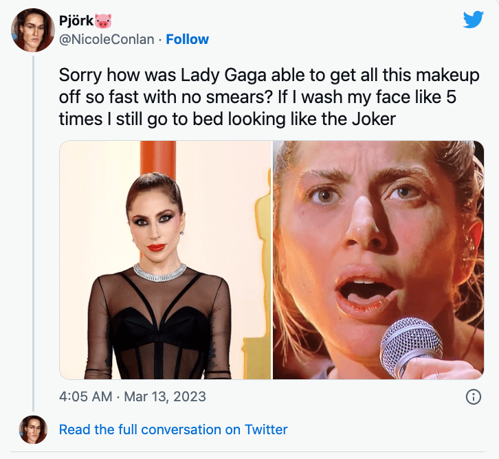 Everyone is in agreement after Lady Gaga’s Oscars performance without makeup