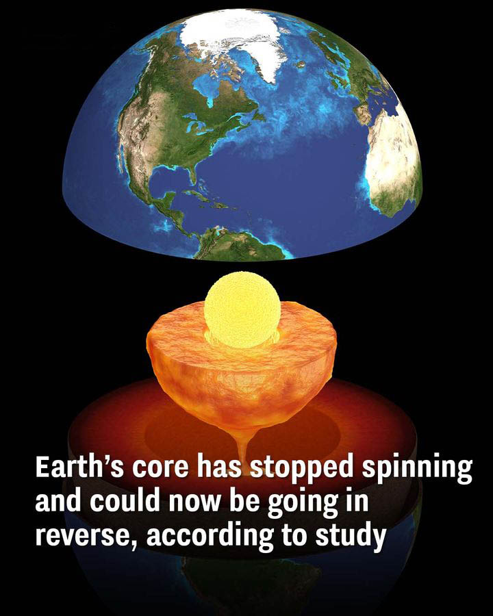 The Earth’s spinning inner core recently paused and then reversed direction.