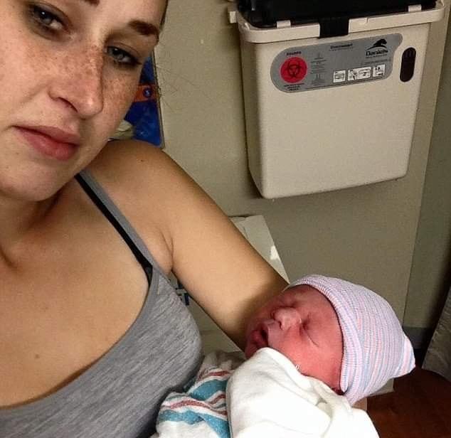 She shared a bed with her 30-day-old baby, nursed him, and then put him to bed.