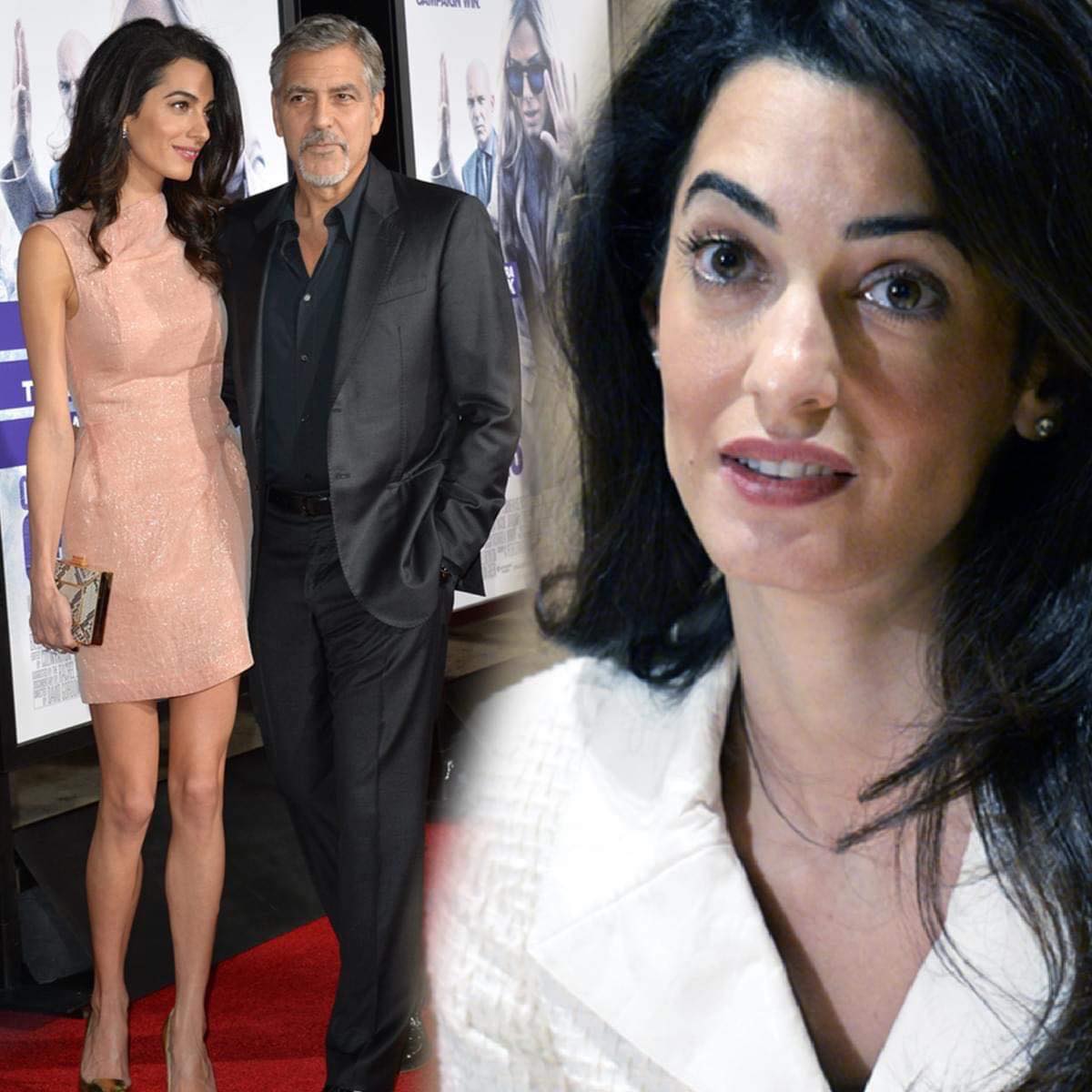 Amal Clooney has been called unattractive and criticised for having tiny legs, and George’s response is ideal