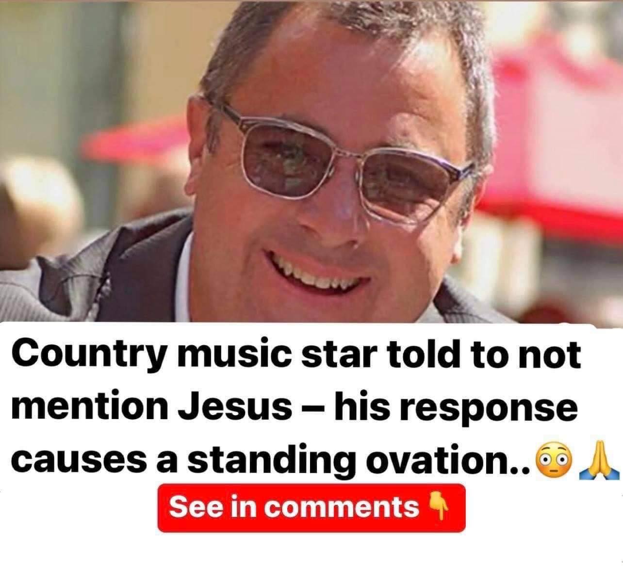 Country music star Vince Gill told to not mention Jesus – his response causes a standing ovation