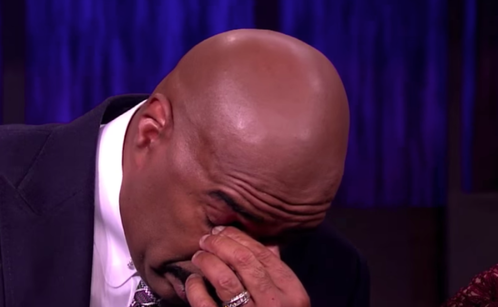 Steve Harvey moved to tears after his son’s confession