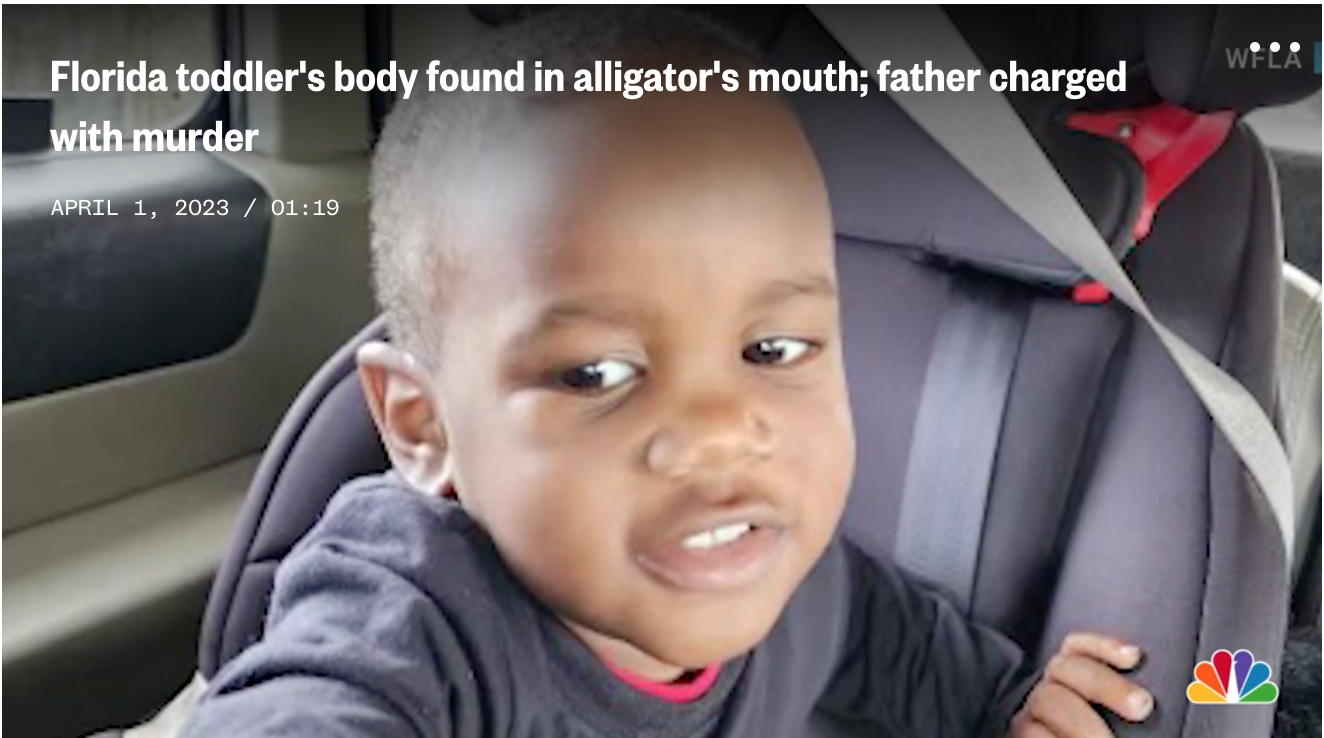 Toddler who was found in the jaws of an alligator was drowned by father, authorities release the cause of death.