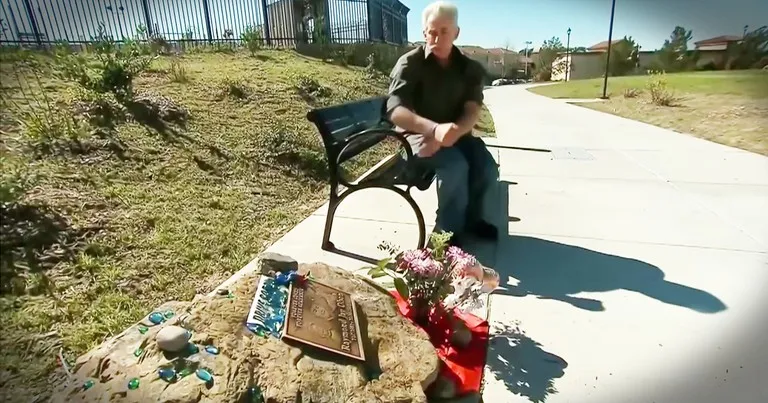 A Father build a memorial in private for his son, and 13 years later he noticed a message from a wealthy person