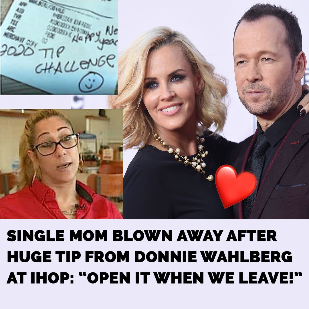 Donnie Wahlberg hands single mom jaw-dropping tip at IHOP – tells her “open it when we leave