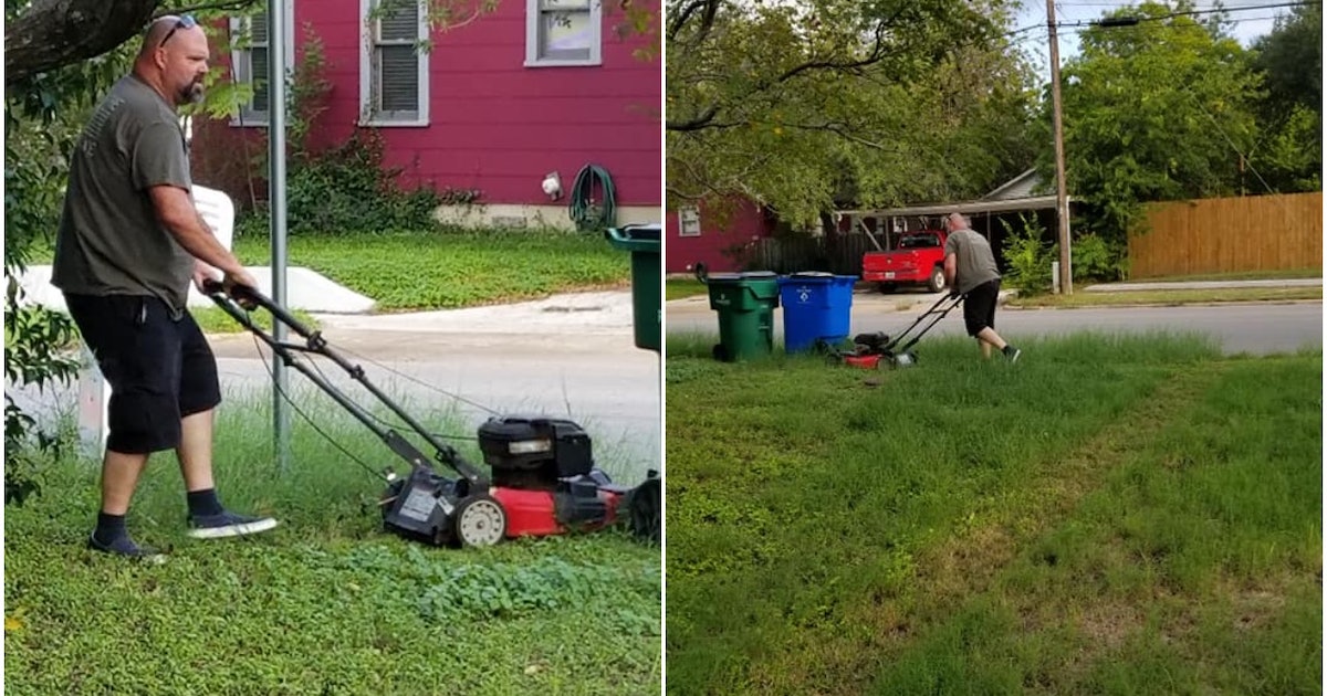 Dad still mows ex-wife’s lawn after 28 years of divorce