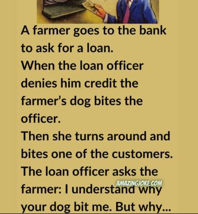 A Farmer Goes To The Bank