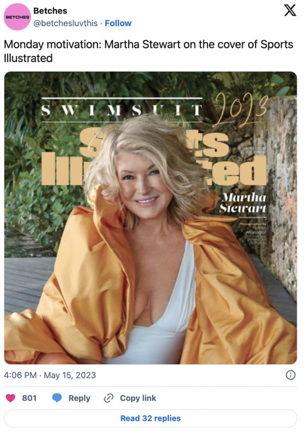 Martha Stewart Makes History as the Oldest Sports Illustrated Swimsuit Cover Model