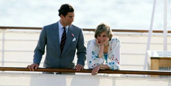 Princess Diana and Prince Charles on their honeymoon