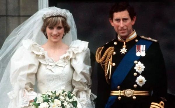 Princess Diana on her wedding day