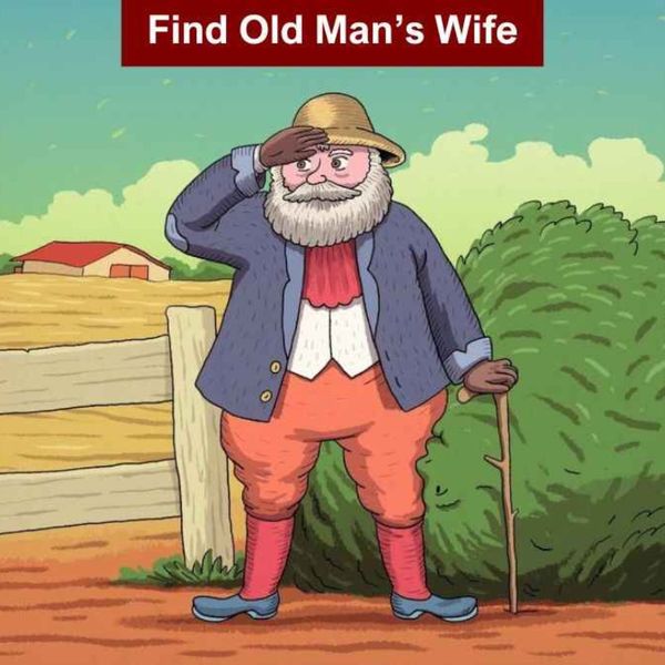 Can You Find the Old Man’s Wife in 6 Seconds?