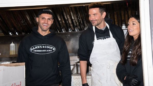 Bradley Cooper Serves Up Cheesesteaks in New York