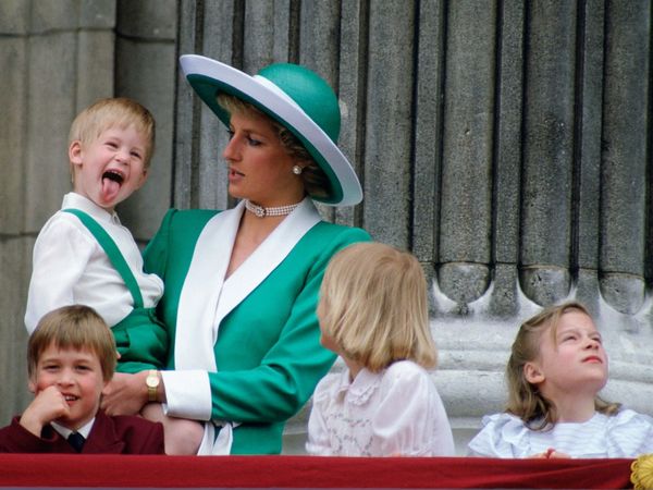 Prince Harry sticking out his tongue