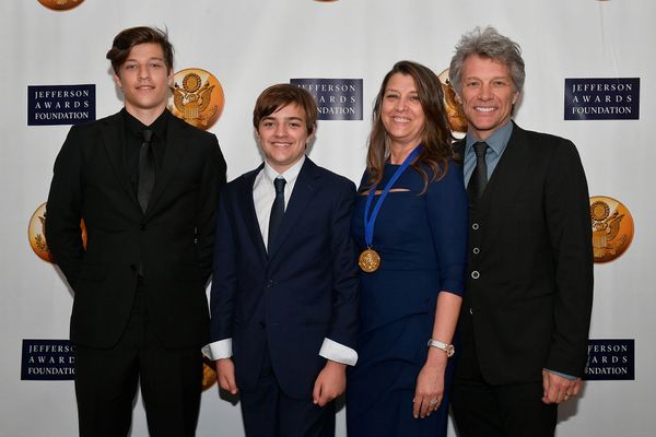 Jon Bon Jovi with his son Jake Bongiovi