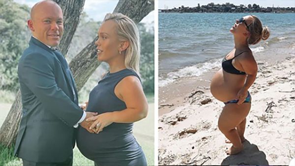 Woman with Dwarfism Proudly Poses with Baby Bump on Beach