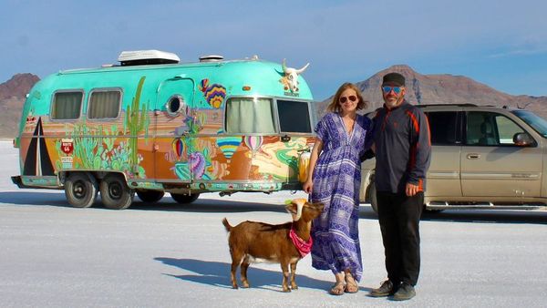 Exploring the US in an Airstream with a Goat