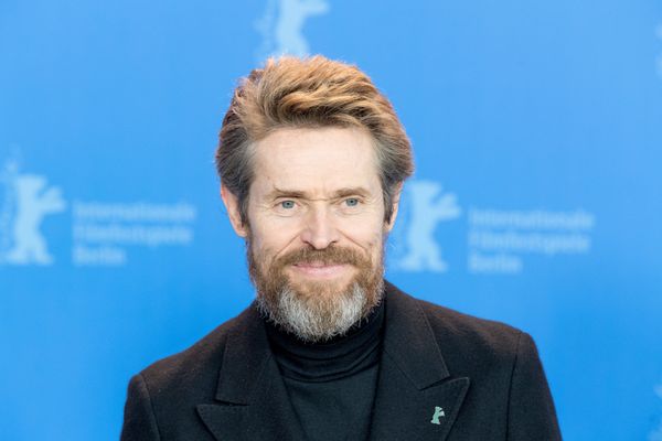 Willem Dafoe among fellow actors at the unveiling ceremony